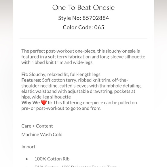 FP MOVEMENT ONE TO BEAT JUMPSUIT. Size XL NWT - Picture 4 of 4